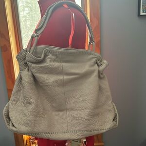 Beautiful pale pink hobo handbag